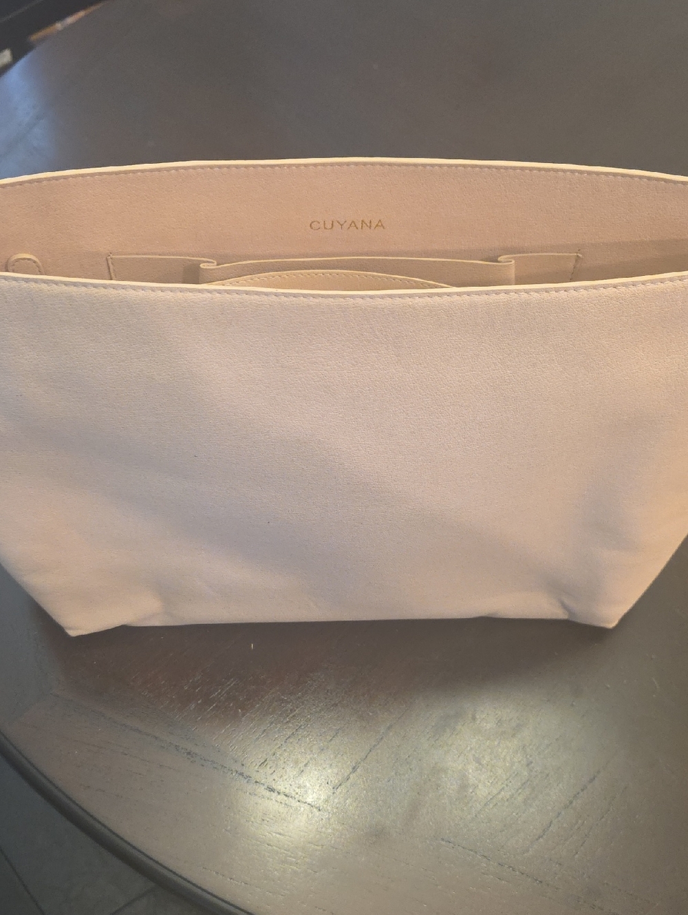Cuyana Blush Leather 17 X 10 Tote Organizer